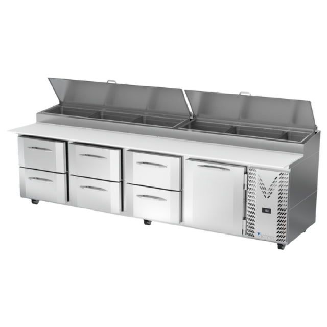 Victory VPPD119HC-6 Pizza Prep Table Powered By V-Core™ Four-section