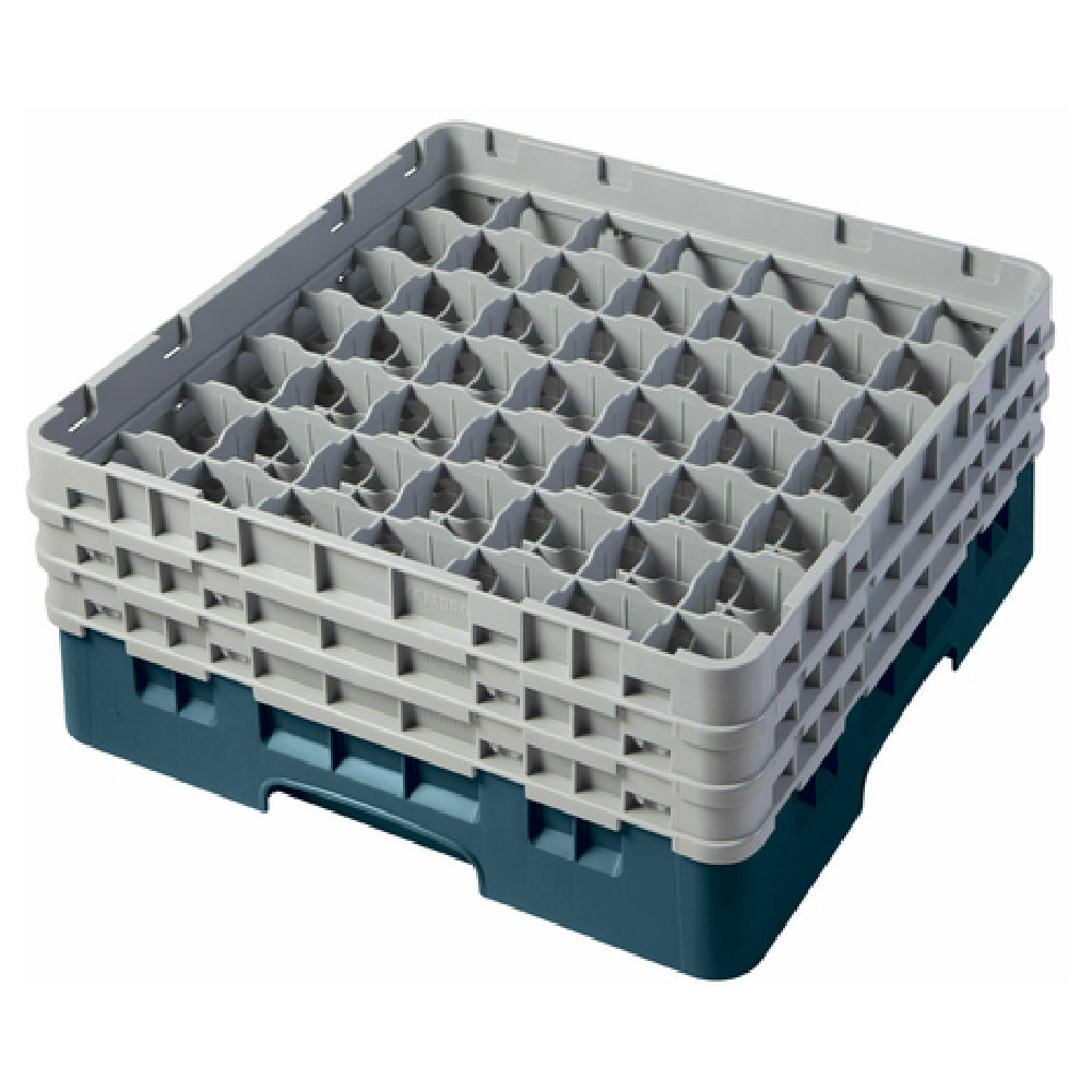 Cambro 49S638414 Camrack® Glass Rack With (3) Soft Gray Extenders Full Size