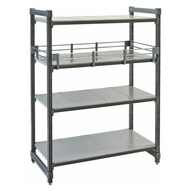 Cambro ESR48S151 Camshelving® Elements Side Shelf Rail Kit 48"L X 4-1/4"H Includes (1) Double Level Side Rail & Side Brackets