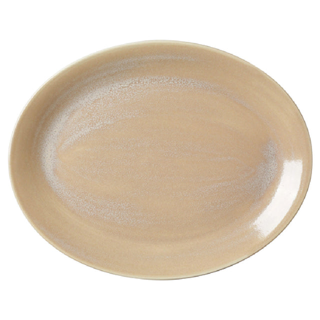 Steelite 17760145 Oval Coupe Platter 13.5" X 10.625"Revolution Sandstone