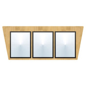 Hubert 76873 - Menu Board, 3-pocket, Wall-mount