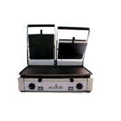 Eurodib PDM3000 Eurodib Panini Grill Double Left Side Bottom Flat With The Remaining Sides Ribbed