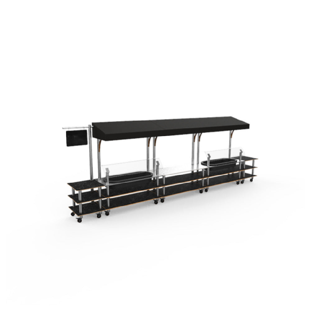 Steelite MGCMLA08MSBW Market Station Mixed Materials (minimum = Case Quantity 1 Per Case) (repack Item)