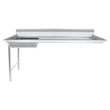 Empura EUDT72L - Soiled Dishtable, 72"W X 30"D X 41.5"H, Undercounter