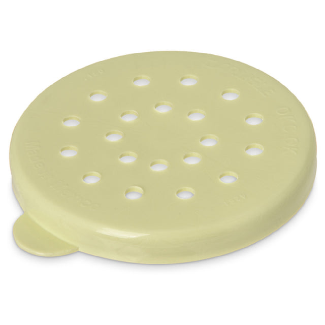 Carlisle 426104 Carlisle Cheese Dredge Lid Polyethylene Yellow