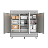 Koolmore RIF-3D-SS - Freezer, Reach-in, Three Section