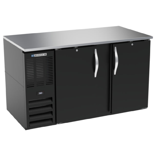 Beverage Air BB58HC-F-B - Refrigerated Food Rated Back Bar Storage Cabinet, Two-section