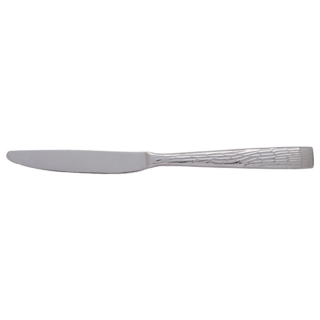 International Tableware SP-331 Dinner Knife 9-1/4"L Stainless Steel 18/0 Hammered Finish 1pc Hndl