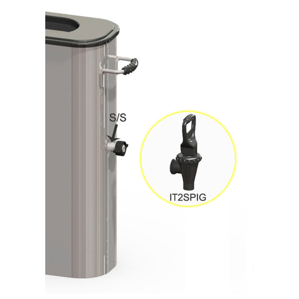 Service Ideas IT2SPIG Spigot Assembly For Tea Urn (Priced Per Each Packed 6 Each Per Case)