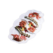 Bon Chef 2032DTAN Queen Anne Platter 26-3/4" X 48" Divided
