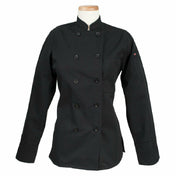 John Ritzenthaler Company RZWWCOATBK1X Women's Ritz® Kitchen Wears™ Chef's Coat 10-button