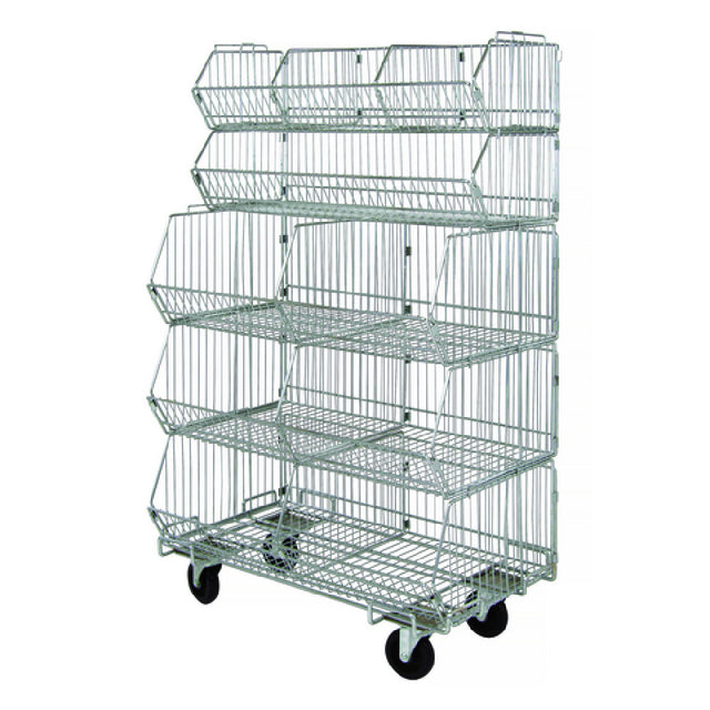 Quantum WR5-36MSBA-MOB Stacking Basket System Mobile 36"W X 20"D X 60"H