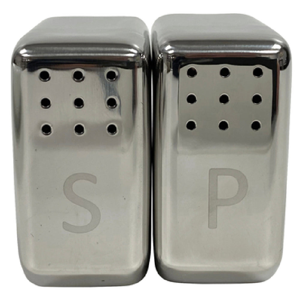 Steelite 7347MW160 Angled Salt & Pepper Shaker 1.875" X 1.0" X 1.75" Creations Metal