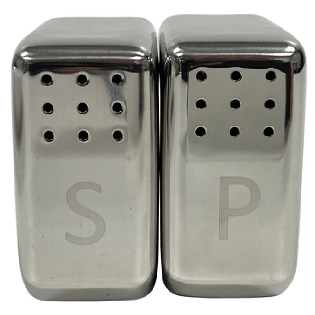 Steelite 7347MW160 Angled Salt & Pepper Shaker 1.875" X 1.0" X 1.75" Creations Metal