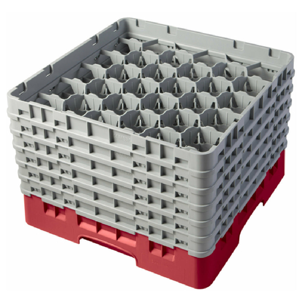 Cambro 30S1114163 Camrack® Glass Rack With (6) Soft Gray Extenders Full Size