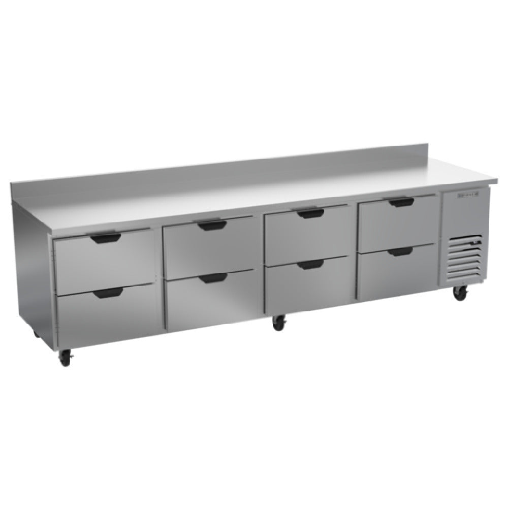 Beverage Air WTRD119AHC-8 Worktop Refrigerator Four-section 35-1/2" Working Height