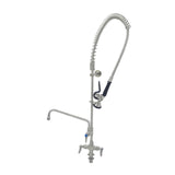 T&S Brass S-0113-A12-BY EverSteel Pre-Rinse Unit: Single Hole Stainless Steel Deck Mount Mixing Faucet