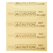 Rubbermaid FG425200YEL Over-the-Spill™ Station Pads "Caution Wet Floor" Large