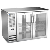 Beverage Air BBN48HC-G-PT-S - Refrigerated Pass-Thru Back Bar Refrigerator, Two-section