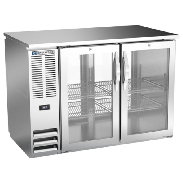 Beverage Air BBN48HC-G-PT-S - Refrigerated Pass-Thru Back Bar Refrigerator, Two-section
