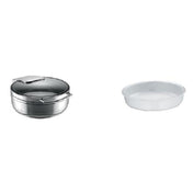 BauscherHepp 55.0001.6090 Chafing Dish Promo Kit Includes: (1) Round Induction Chafing Dish (55.0001.6040) & (3) 131.3 Oz. Porcelain Inserts (60.3072.9990)