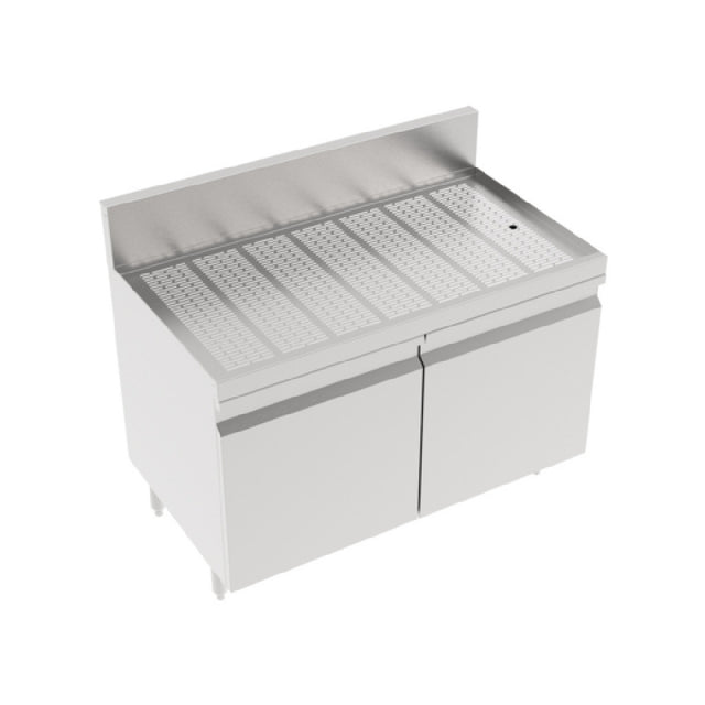 Krowne KR24-SD42 Royal Series Underbar Drainboard With Cabinet Base & (2) Locking Hinged Doors