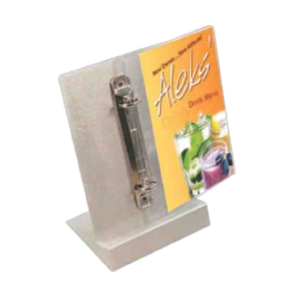 Menu Solutions MT2R-MIDA_BRUSH Table Tent Holds 4" X 6" Insert Single Panel