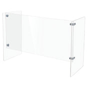 Bon Chef 90160 Tabletop Transaction Health Safety Shield 36"W X 12"D X 24"H 6" Height Below Shield For Transactions