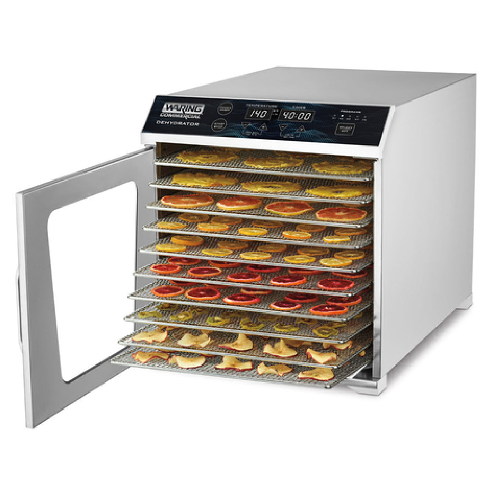 Waring WDH10 - Dehydrator, Single Zone, (10) 15" X 13-1/2" Mesh Racks
