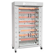 Rotisol FB1160-8G-SS_NAT FlamBoyant Infrared Rotisserie Oven Gas Floor Model