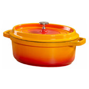 GET Enterprises CA-009-O/BK Heiss™ Induction Dutch Oven 3-1/2 Qt. (3-3/4" Qt. Rim Full)