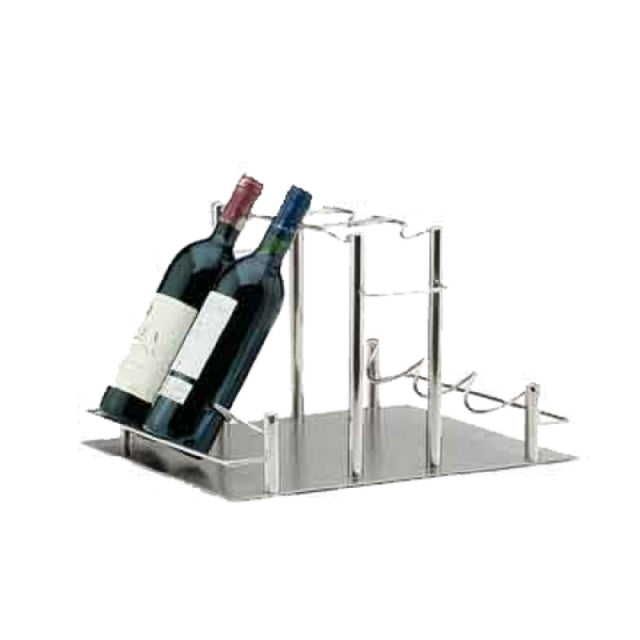 BauscherHepp 30.7928.0010 Bottle Holder For (6) Bottles 18/10 Stainless Steel