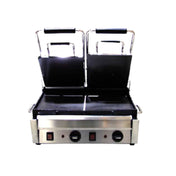 Omcan 21466 (PG-CN-0711-F) Panini Grill Double 10" X 18" Cooking Surface
