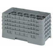 Cambro 17HS800151 Camrack® Glass Rack With (4) Soft Gray Extenders Half Size