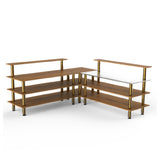 Steelite MGCMLB05BBXF - Pro Corner Station, 100.5" X 100.5" X 47.5", Modular