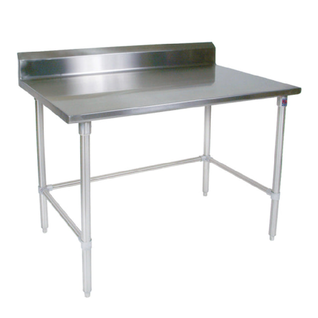 John Boos ST4R5-3630SBK Work Table 30"W X 36"D 14/300 Stainless Steel Top With 5" Backsplash