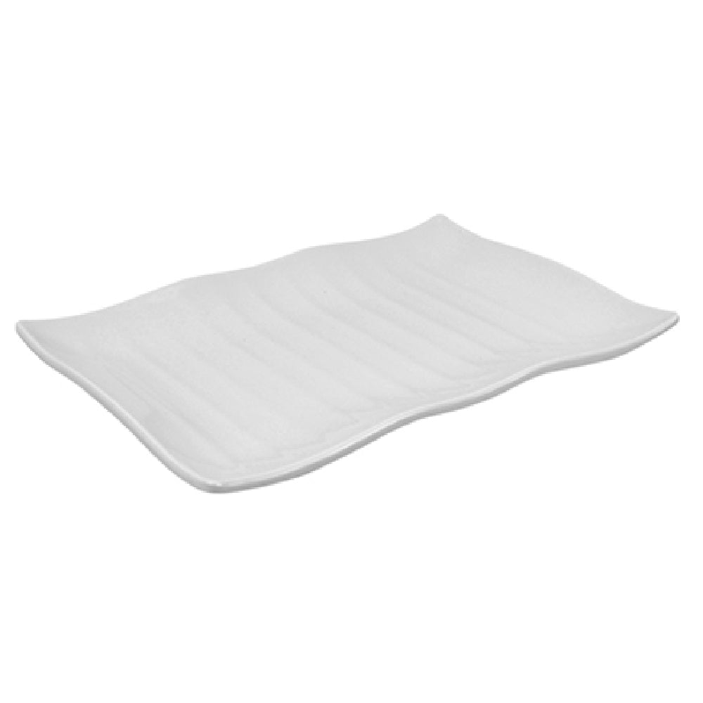 BauscherHepp T9053 Wavy Platter 11-4/5" X 8-1/4" X 1-3/16"H Rectangular