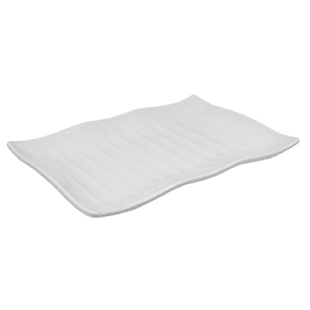BauscherHepp T9053 Wavy Platter 11-4/5" X 8-1/4" X 1-3/16"H Rectangular