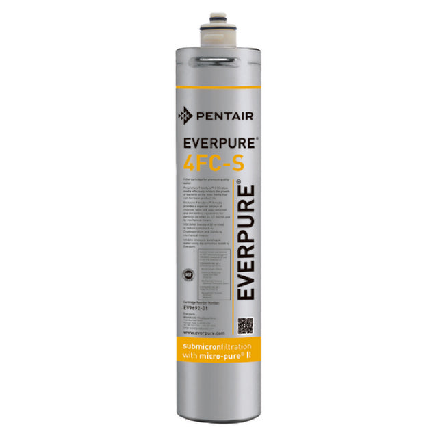 Everpure EV969231@2 Replacement Cartridge: 4FC-S Water Filter Cartridge 4FC-S