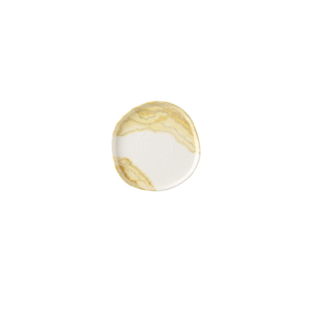 Churchill China TDGDOW211 - Gold Organic Walled Plate, 8 1/4", Ceramic