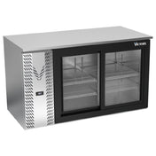 Victory VBB58HC-GS-S - Back Bar Refrigerator, Two-section, 58"W X 29-1/4”D X 34"H