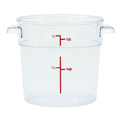 Hubert 77286 - Hubert® Food Storage Container, 5" Dia. X 5"D, Round