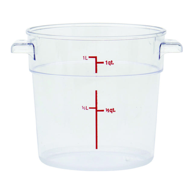 Hubert 77286 - Hubert® Food Storage Container, 5" Dia. X 5"D, Round