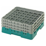 Cambro 36S638414 Camrack® Glass Rack With (3) Soft Gray Extenders Full Size