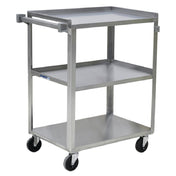 Hubert 39358 - Utility Cart, 3-shelf, 31" X 19" X 32"H