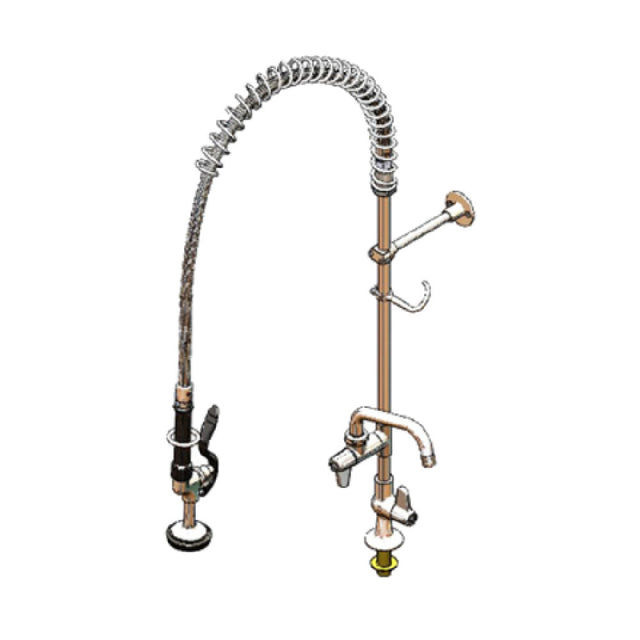 T&S Brass 5PR-1S06 Equip Pre-Rinse Unit 46"H 6" Add-on Faucet