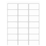 Quantum LHI-6 Label Inserts 6"W X 1-1/4"D (48) Labels (6 Sheets Per Pack)