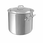 JB Prince S398 25 M'Cook Stock Pot 9.7 Qt. 9.4" Dia. X 9"H Round