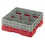 Cambro 9S434163 Camrack® Glass Rack With (2) Soft Gray Extenders Full Size