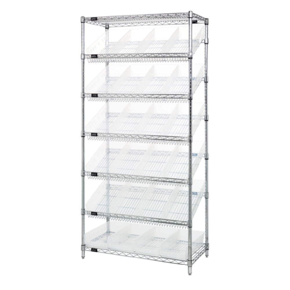 Quantum WRS-7-108CL Bin Systems Unit Stationary 36"W X 18"D X 74"H